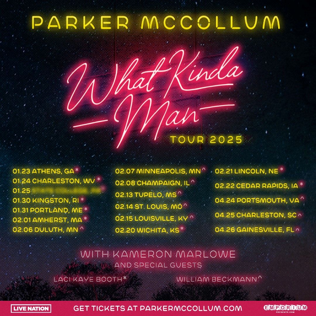 Parker McCollum Announces 2025 Dates for 'What Kinda Man Tour' Parker